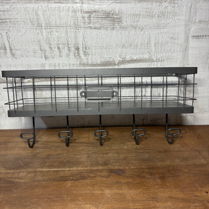 Metal Wire Basket W/ Hooks