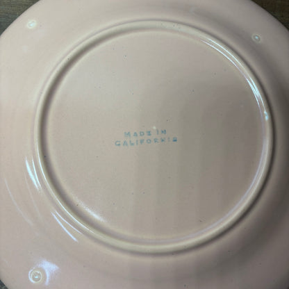 Vintage Pastel Plate Set Of 3