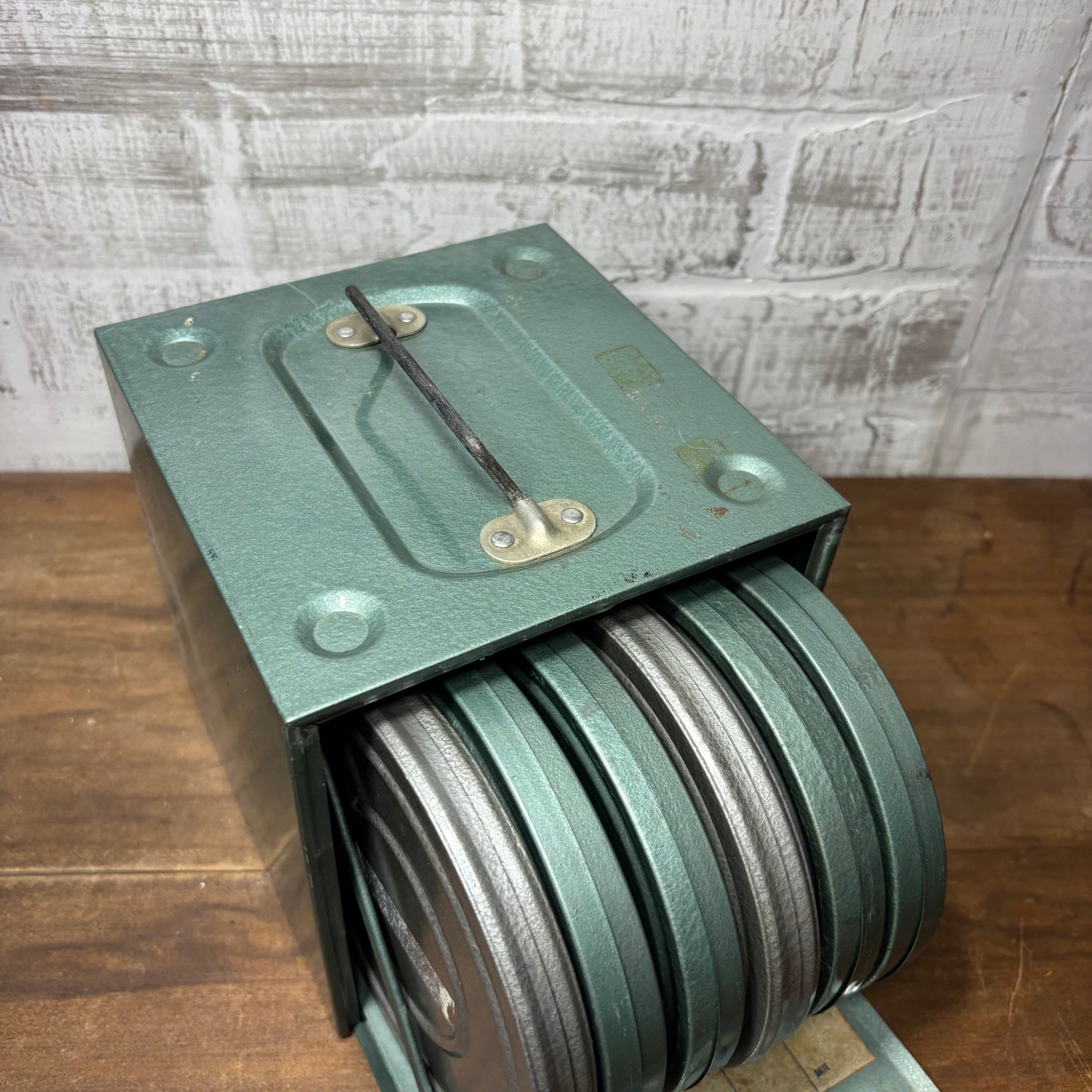 Vintage Metal Film Reel Storage Case