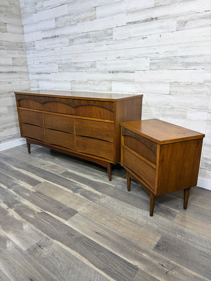 Mid Century Dresser & Nightstand Set