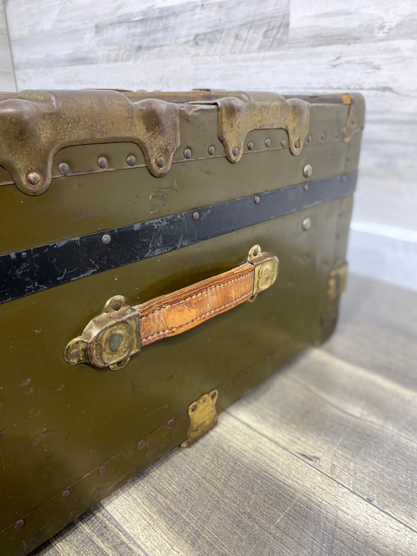 Vintage Travel Steamer Trunk