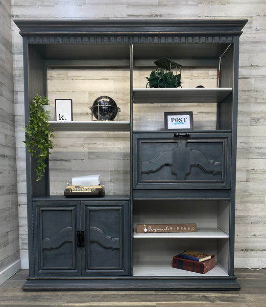 Dark Gray Cabinet/ Bookshelf