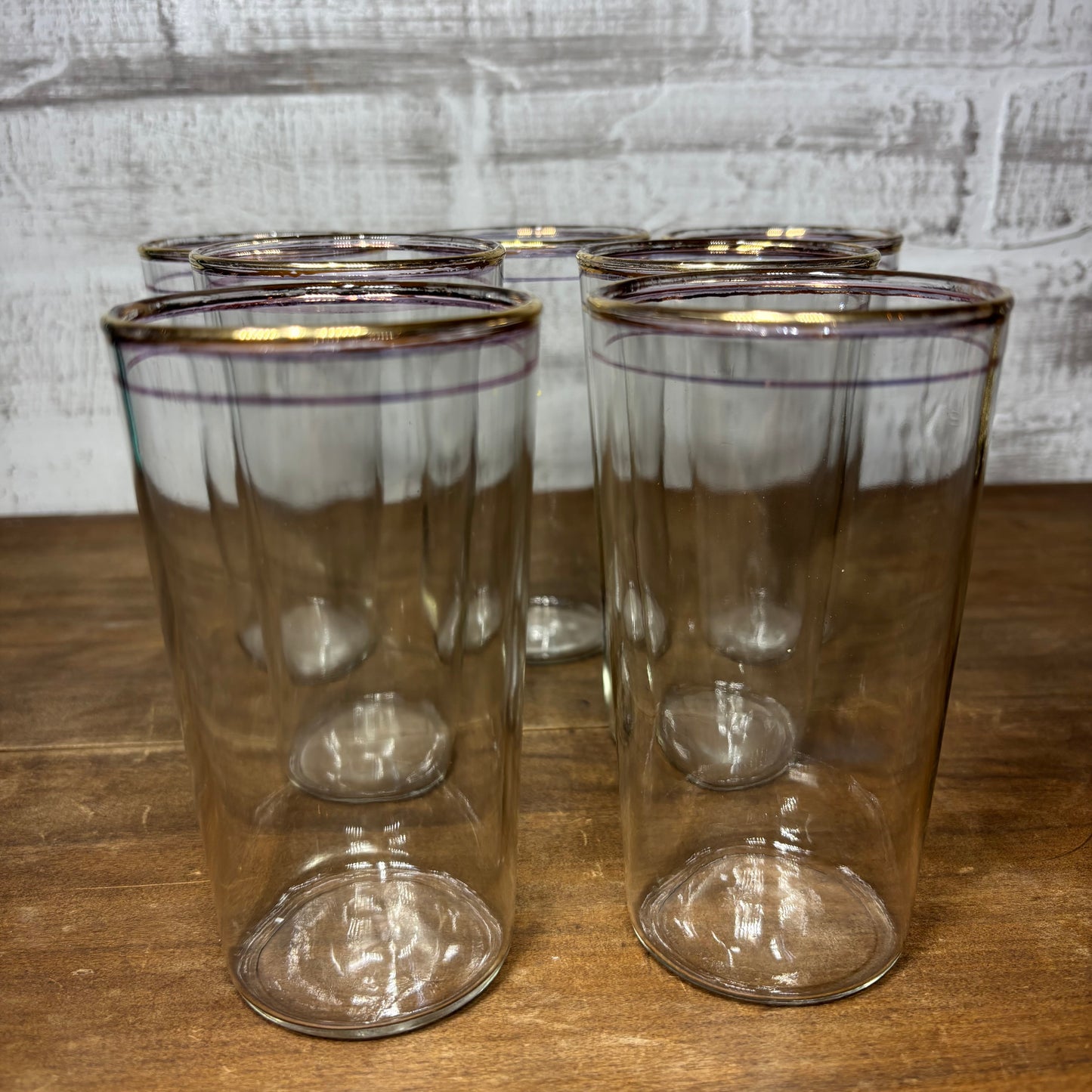 Vintage Libbey Tumbler Drinking Glasses Set Of 7