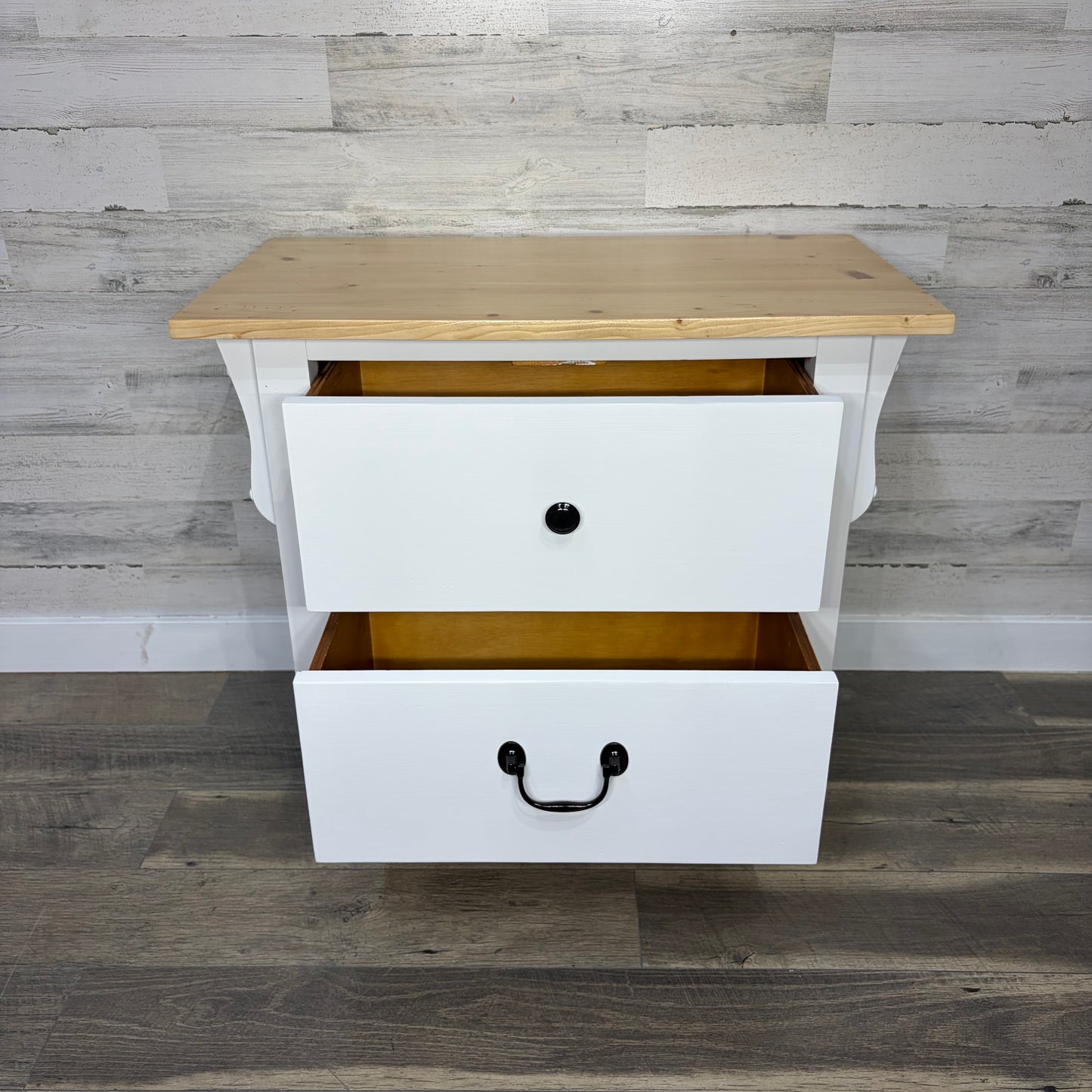 White Refinished Nightstand