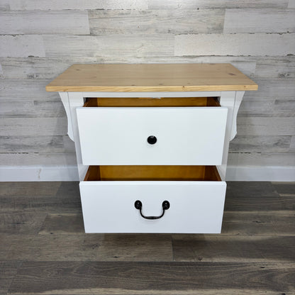 White Refinished Nightstand
