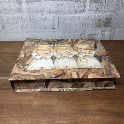 Vintage Angel Cherub Storage Box