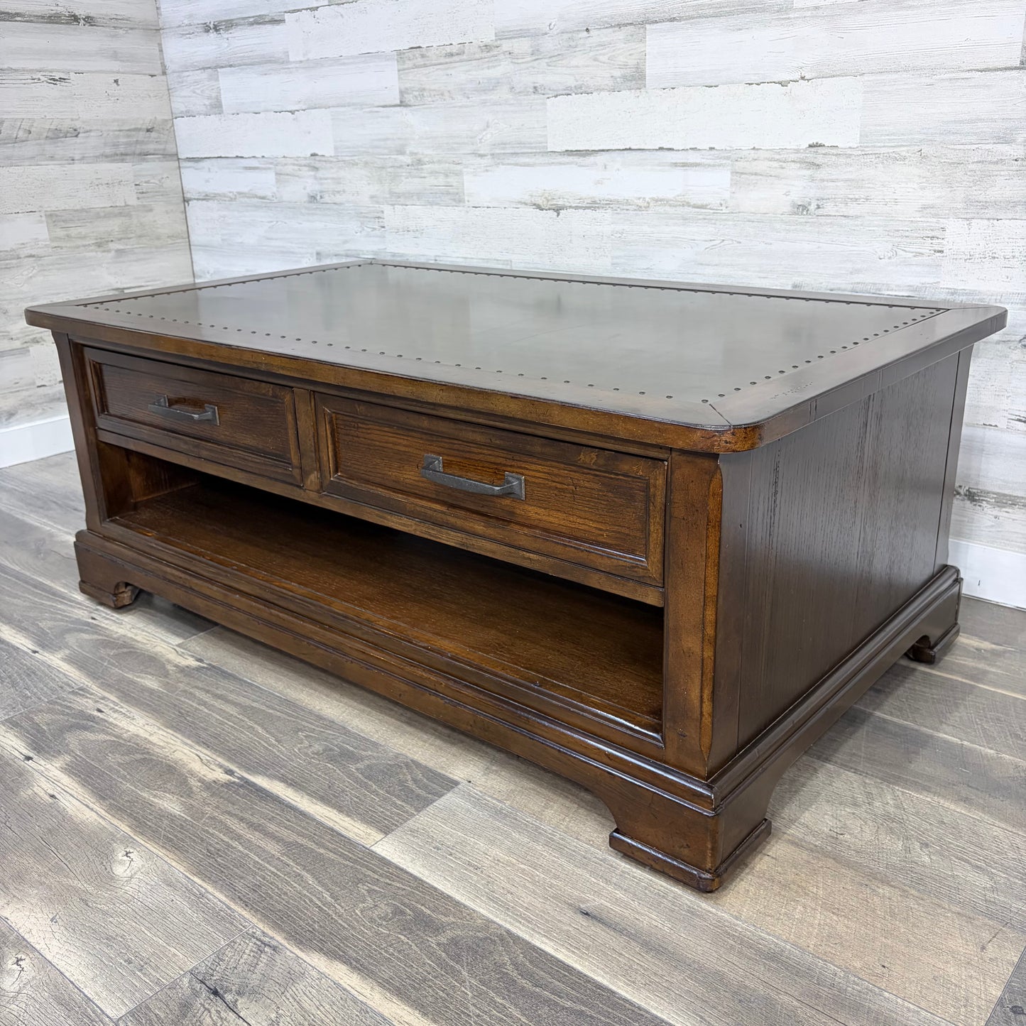 Rustic Coffee Table W/ Storage Drawers