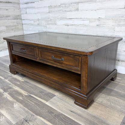 Rustic Coffee Table W/ Storage Drawers