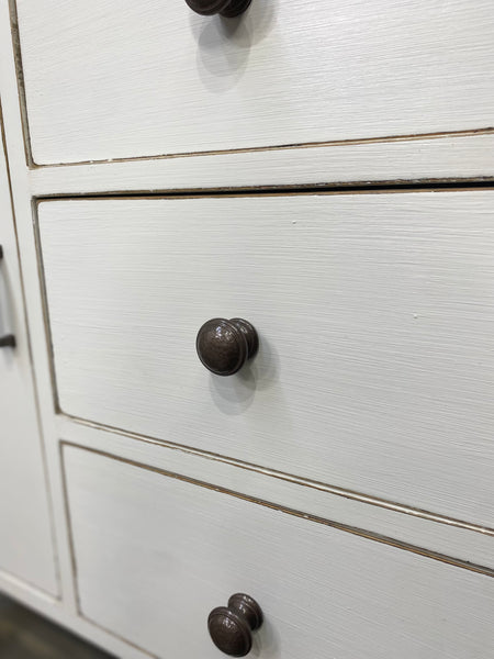 Antique White Buffet Cabinet