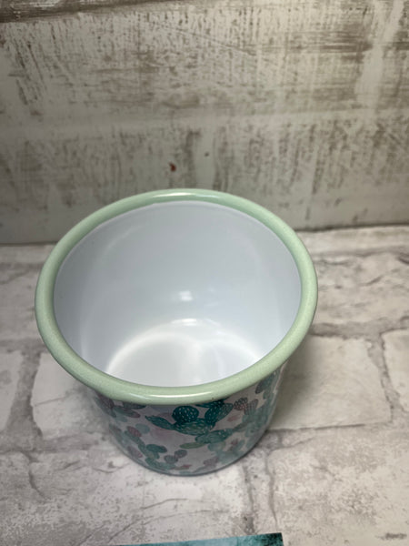 Cactus Enamel Cup