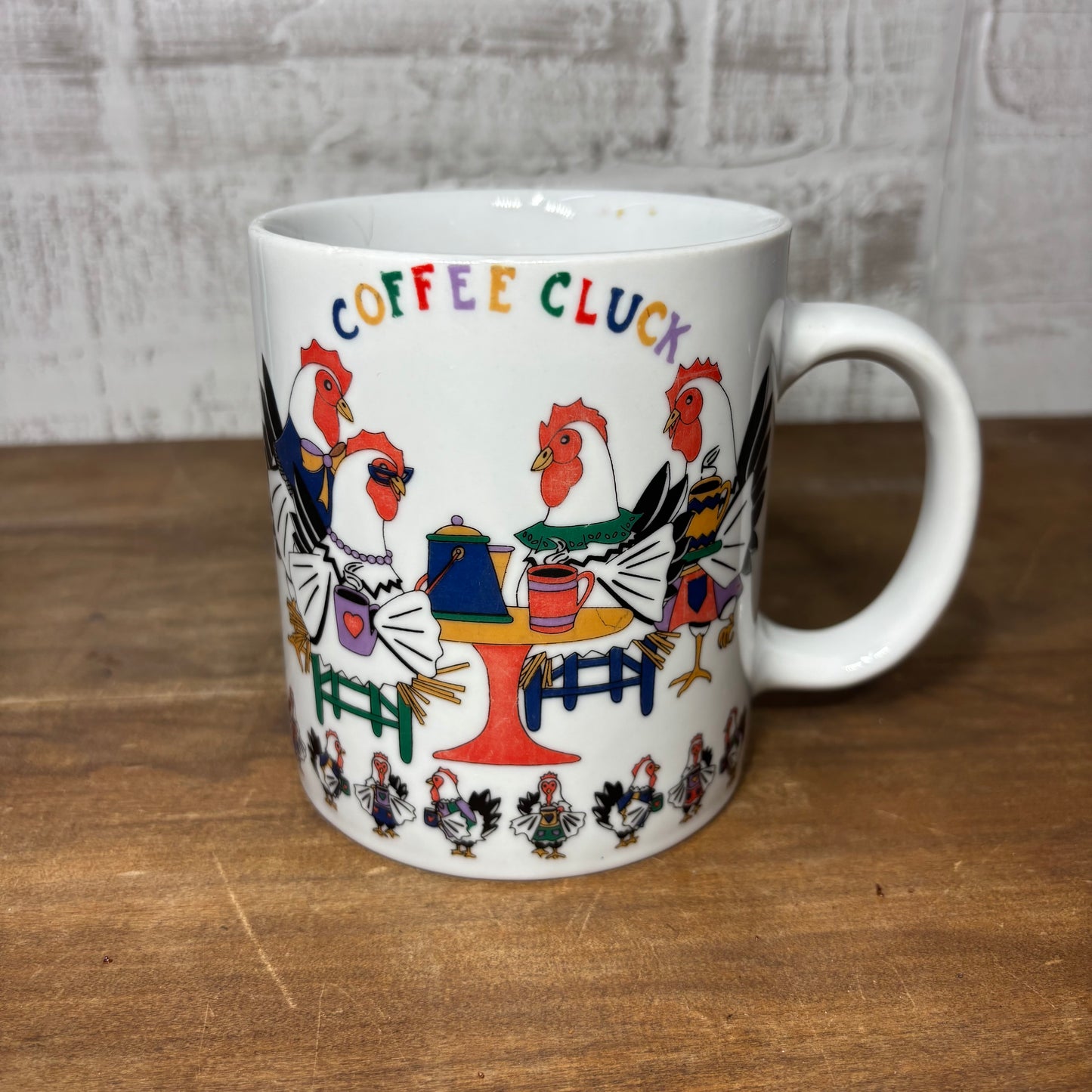 "Coffee Cluck" Chicken Large Mug