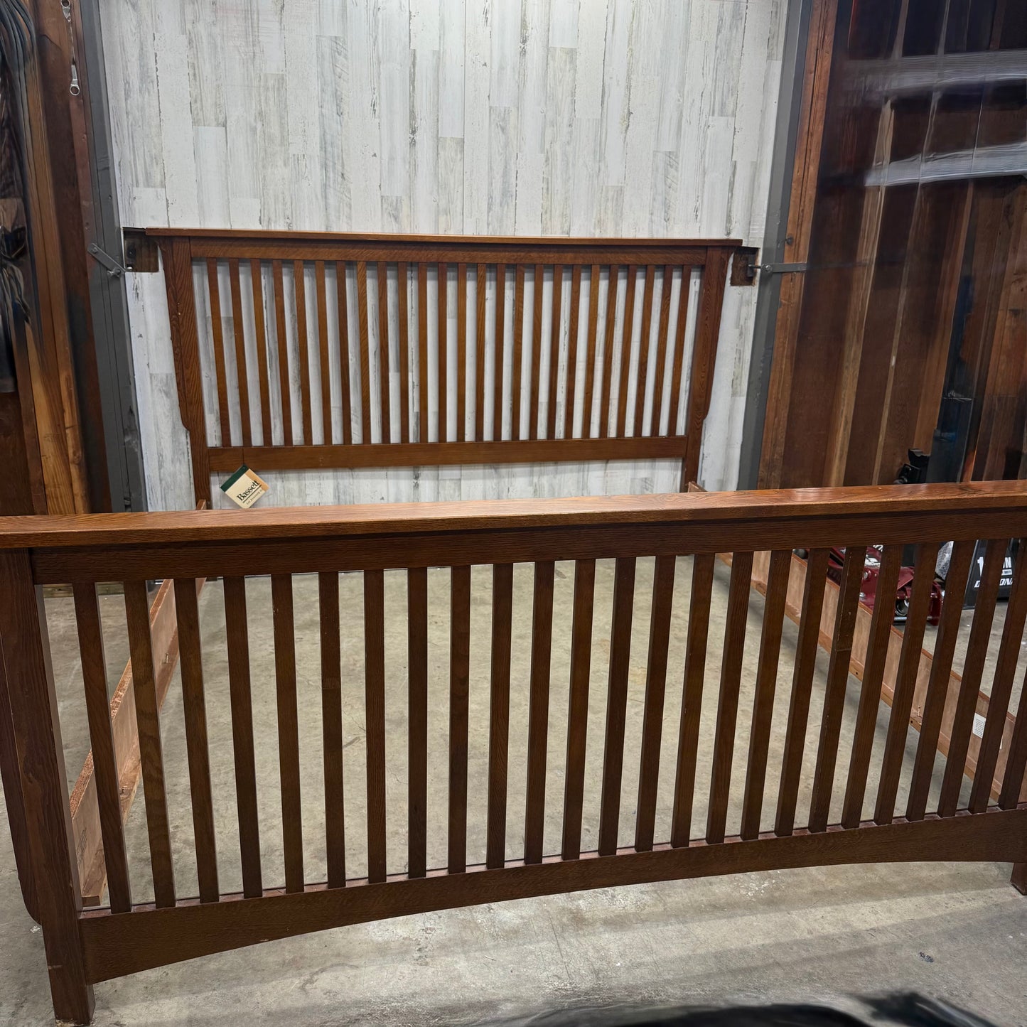 King Mission Style Bed Frame Bassett