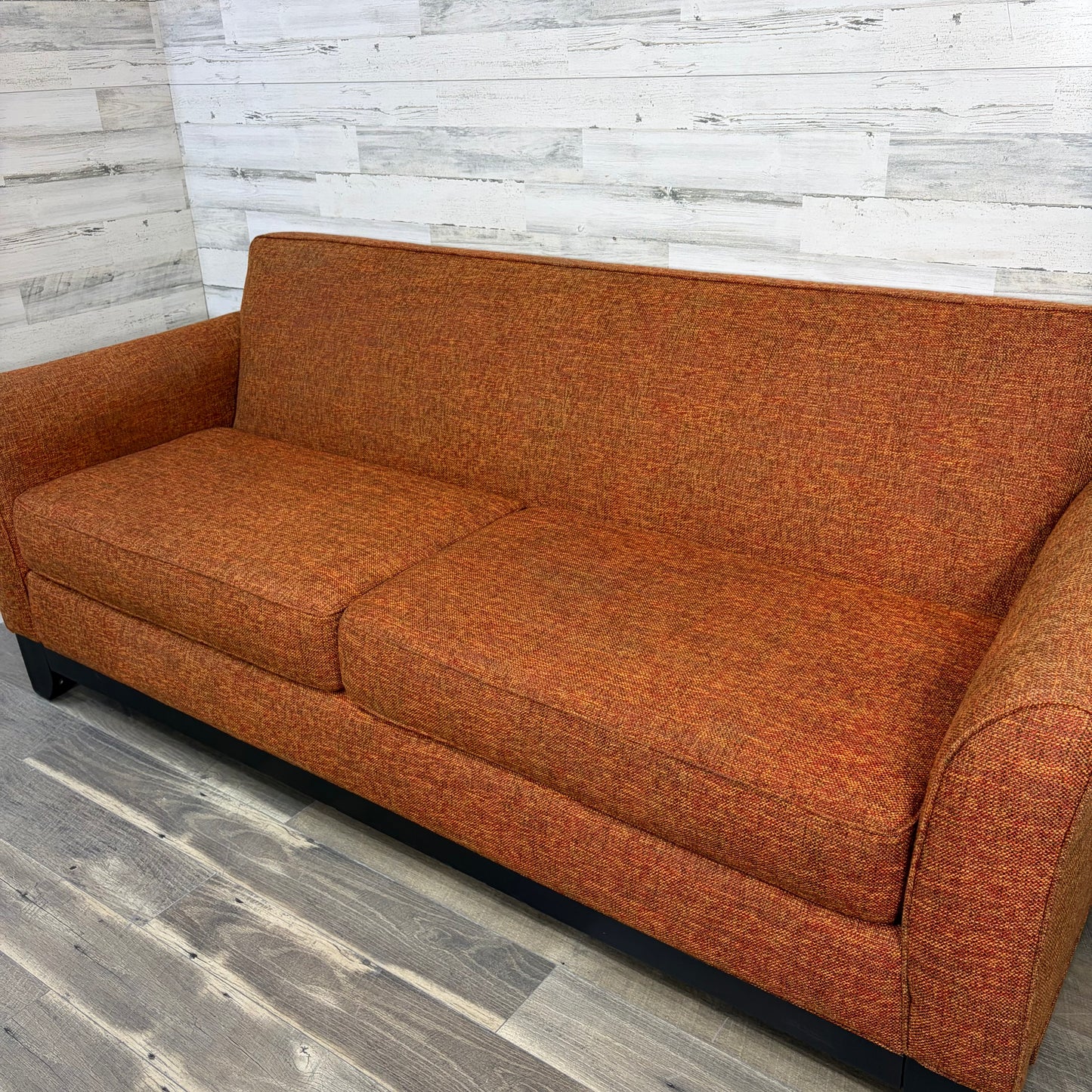 Modern Orange Stanton Sofa Couch