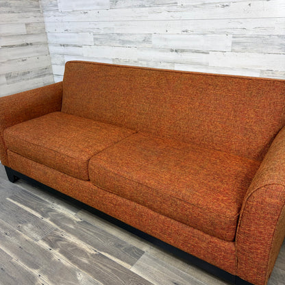 Modern Orange Stanton Sofa Couch