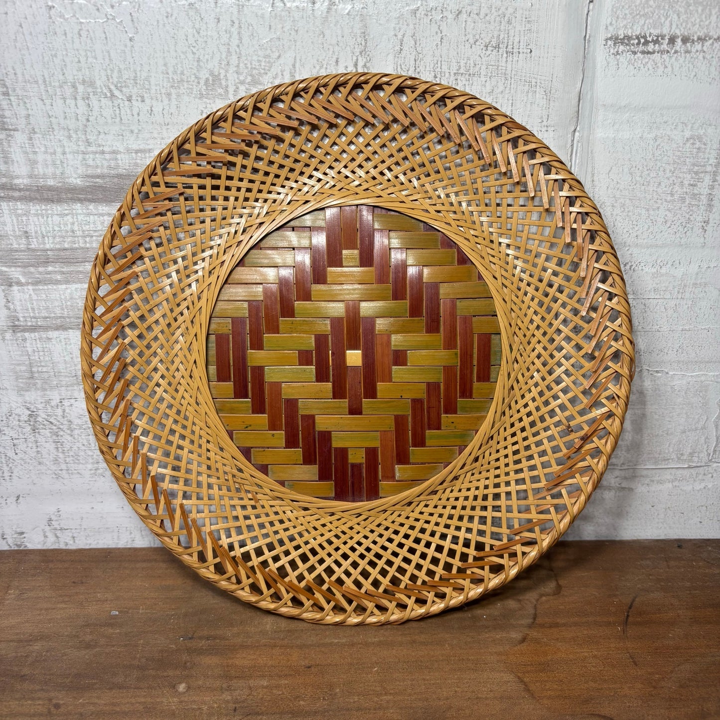 Japanese Woven Round Wall Decor