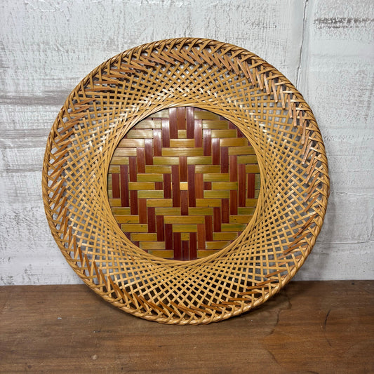 Japanese Woven Round Wall Decor