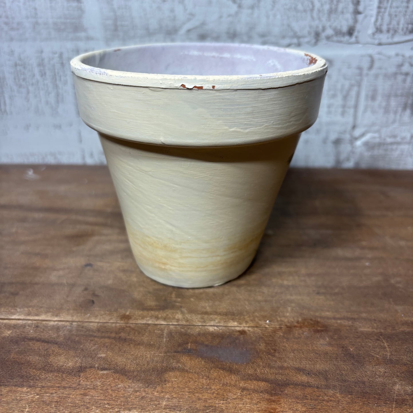 Hand-Painted Floral Pot