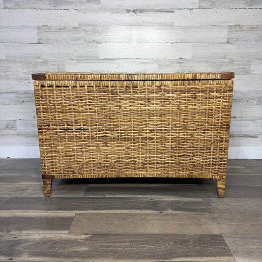 Large Wicker Chest Trunk