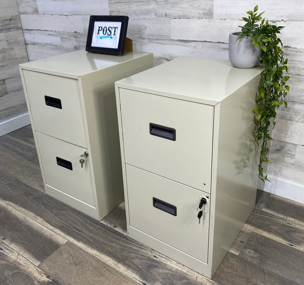 Set Of 2 Locking File Cabinets