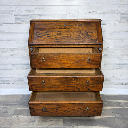 Antique Oak Secretary Desk