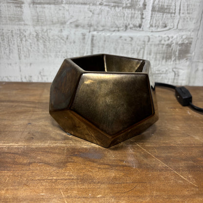 Geometric Bronze Gold Scentsy Electric Wax Warmer