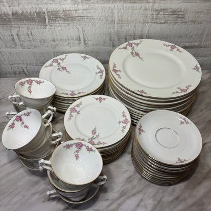 Vintage Rosalinda Heinrich (H&Co) Selb Bavaria Porcelain Dinnerware China Set