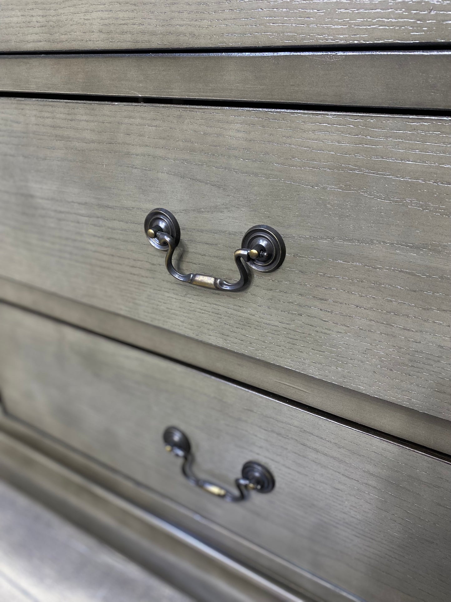 Gray 6 Drawer Dresser