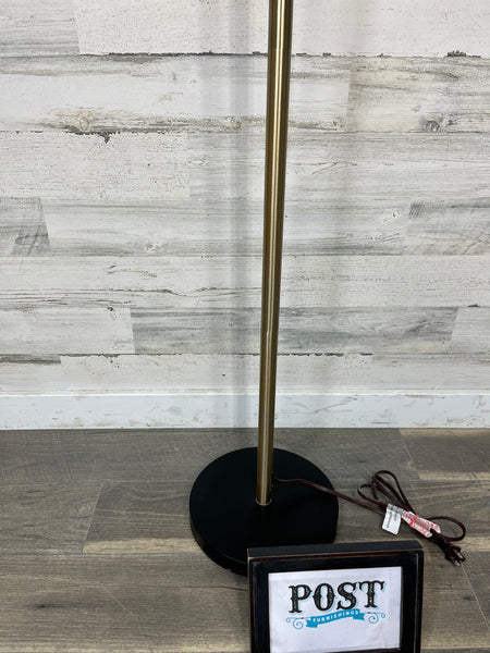 Modern Black & Gold Standing Industrial Adjustable Floor Lamp