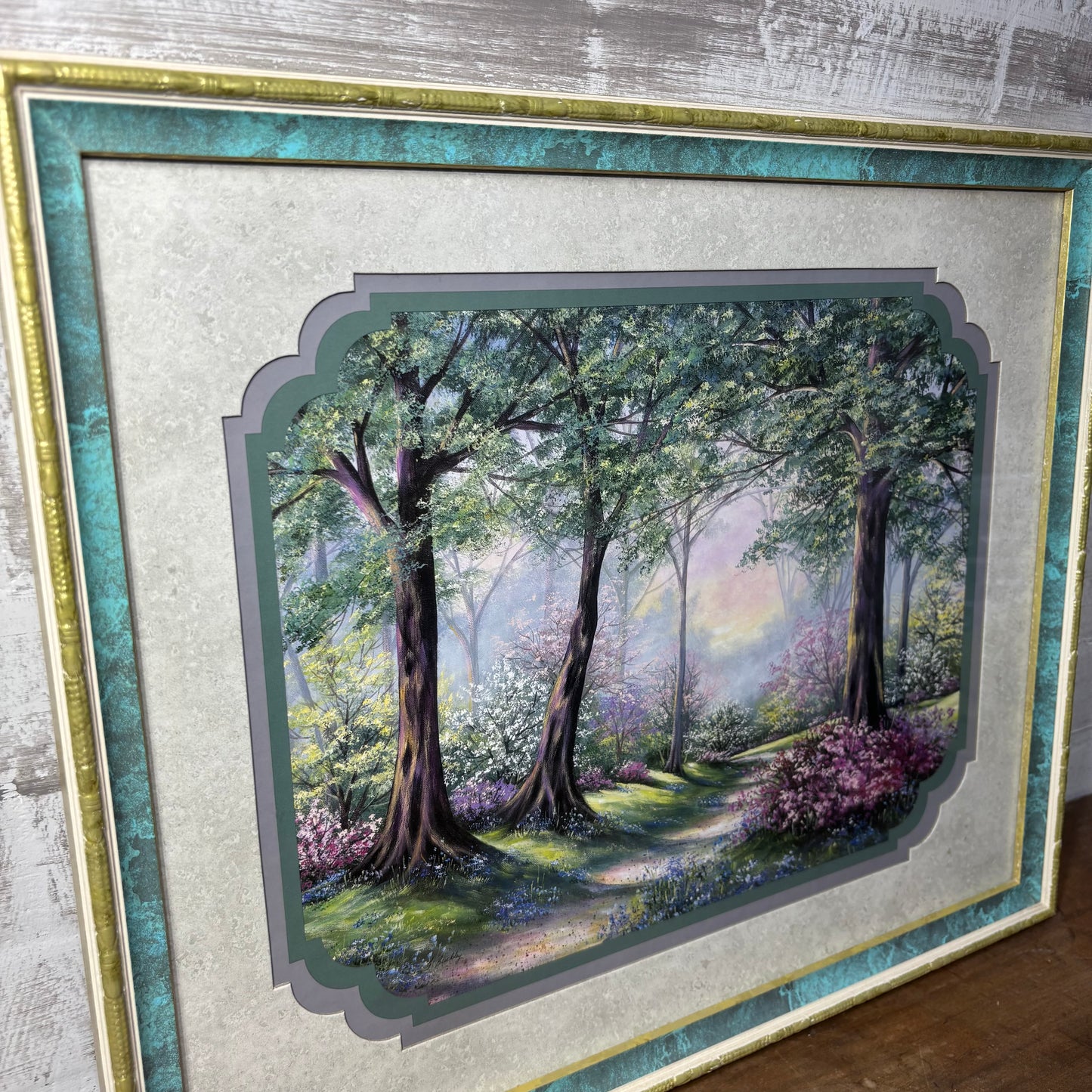 F. Buckley "Forest Path" Framed Matted Art Print