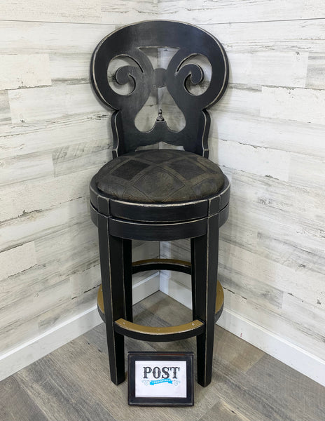 Black Swivel Barstool