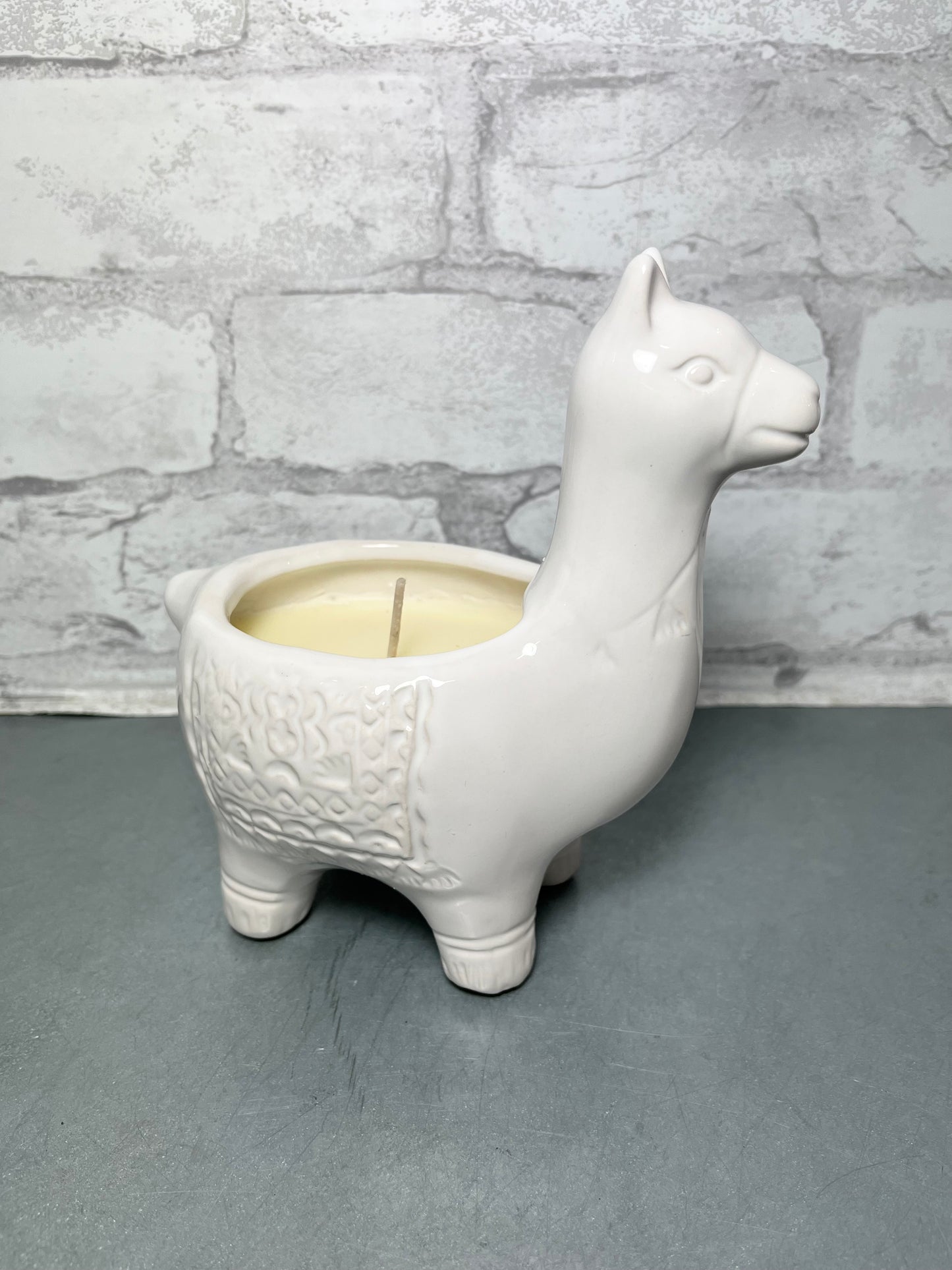 Ceramic Llama Candle