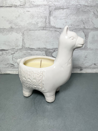 Ceramic Llama Candle
