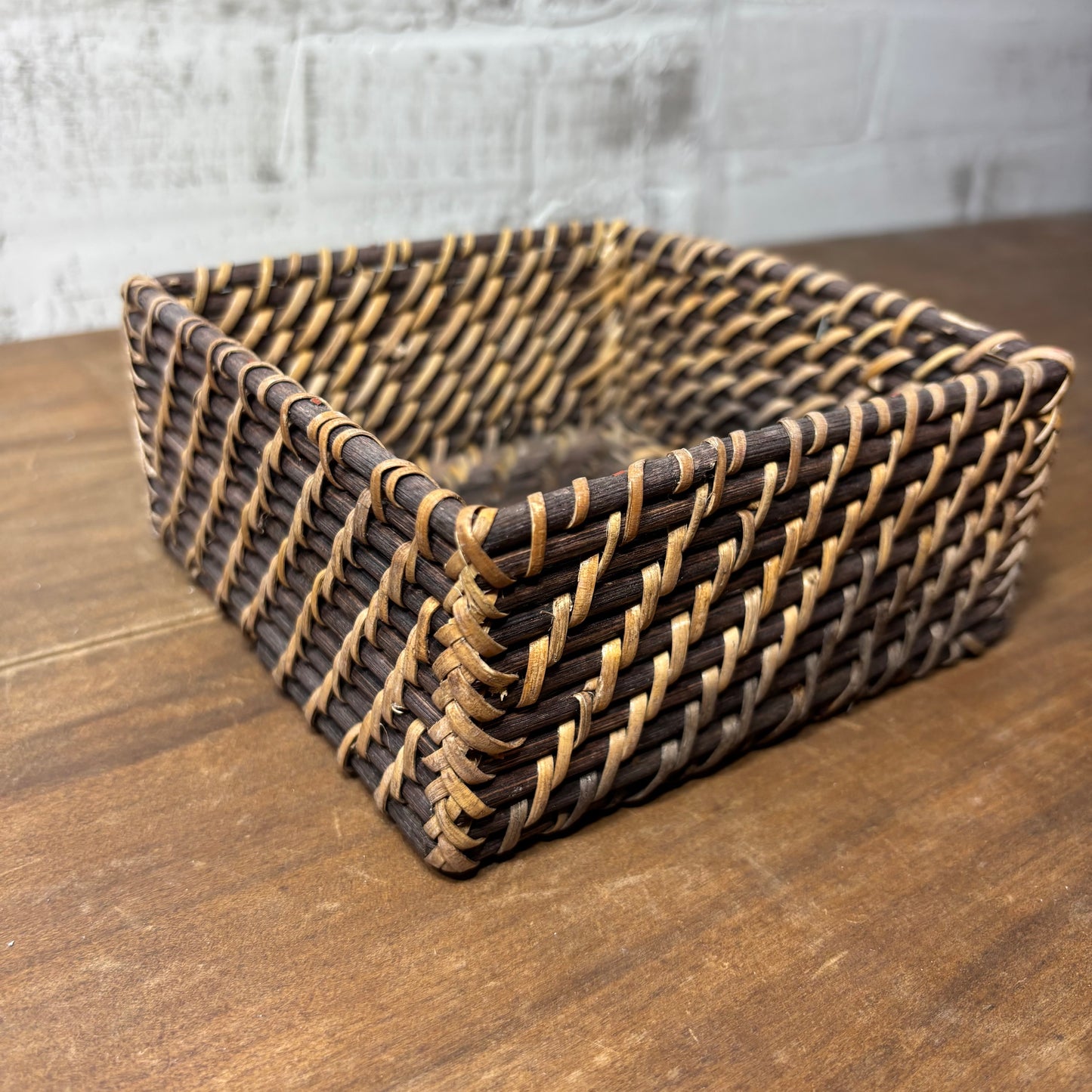 Rattan Squared Napkin Holder/ Basket