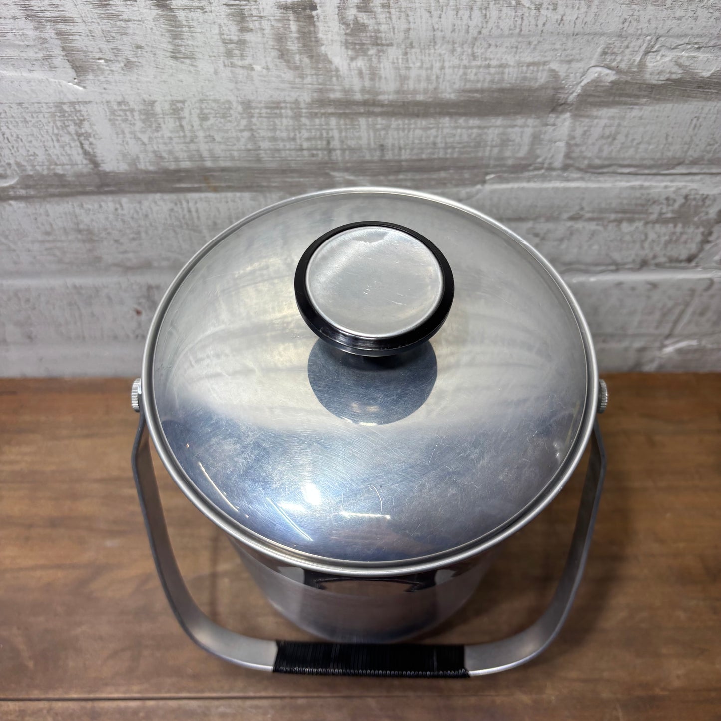 Mid Century Aluminum Ice Bucket