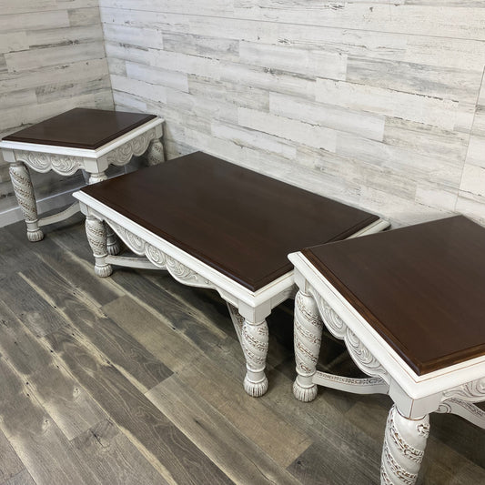 3pc Coffee & End Table Set