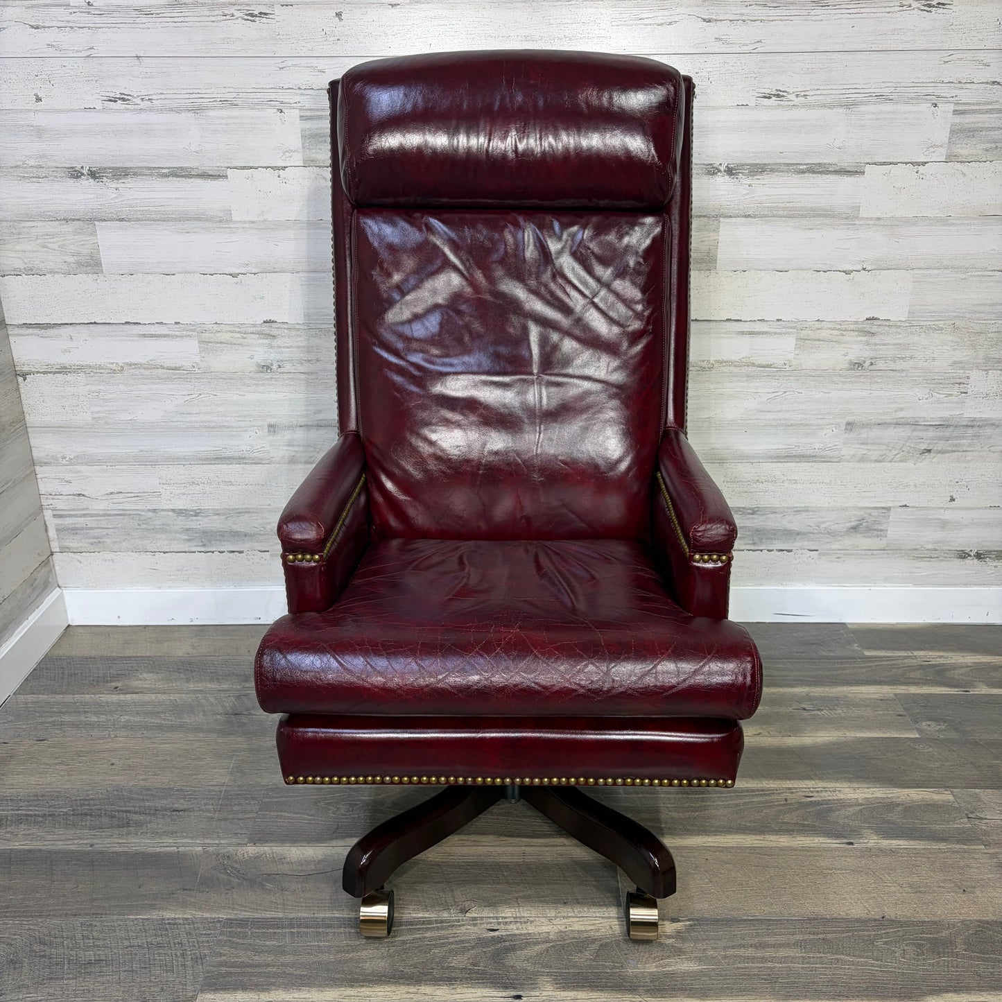 Vintage Paoli Leather Office Chair