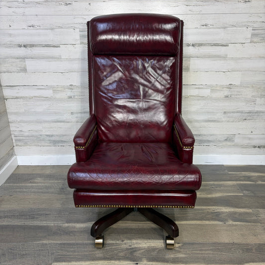 Vintage Paoli Leather Office Chair