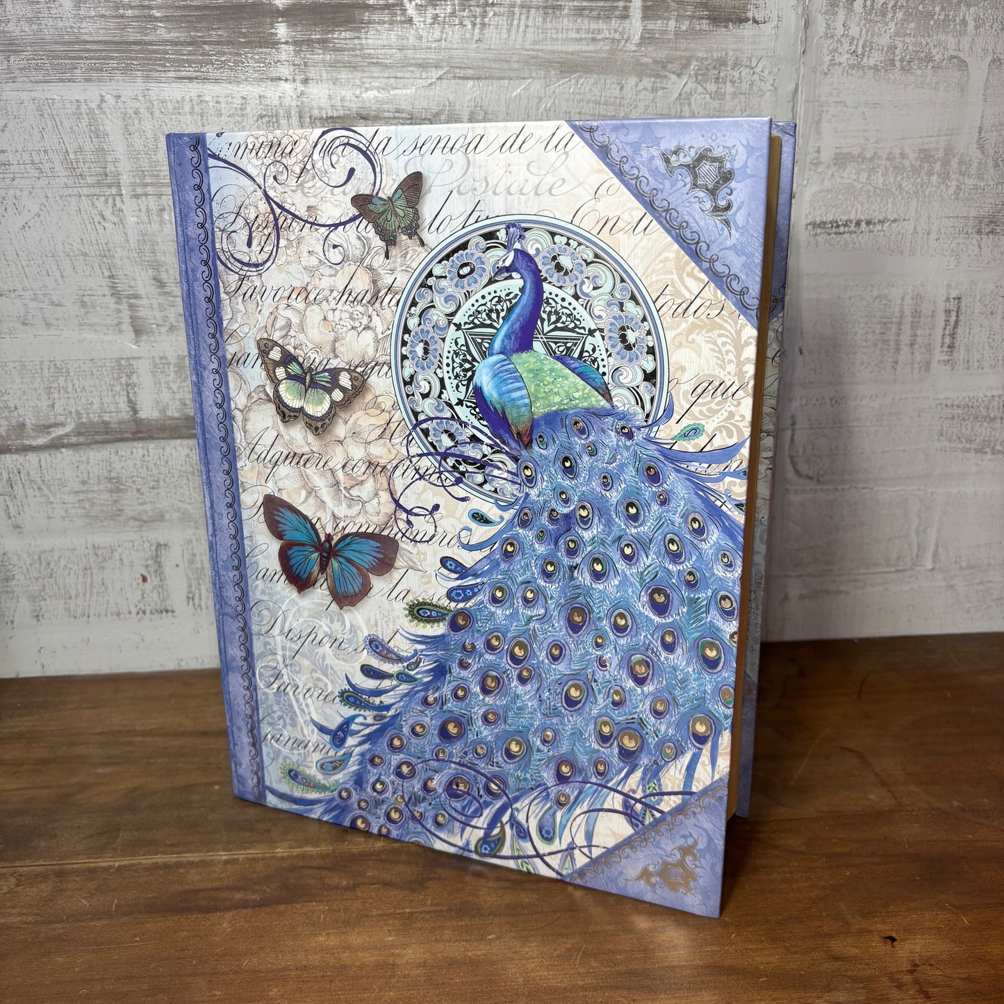 Peacock Decorative Book Storage Box