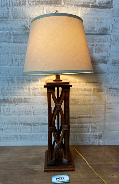 Vintage Bamboo Table Lamp