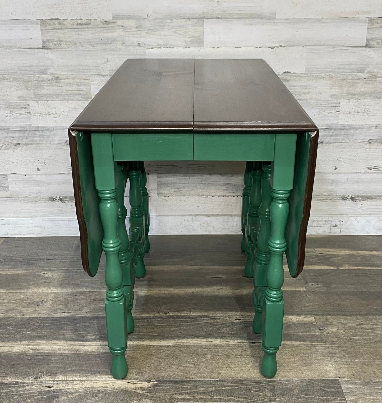 Green Drop Leaf Dining Table