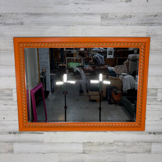 Large Orange Mirror