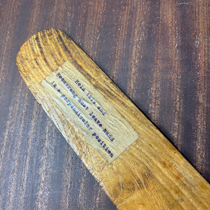 Antique Hand-Carved Boomerang