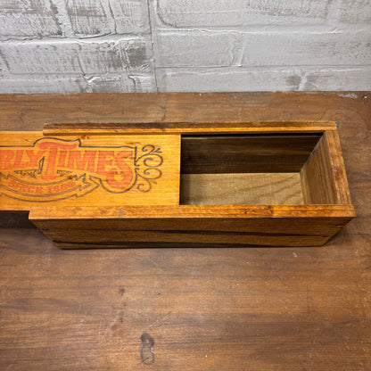 Vintage “Early Times Since 1860" Wood Box Case
