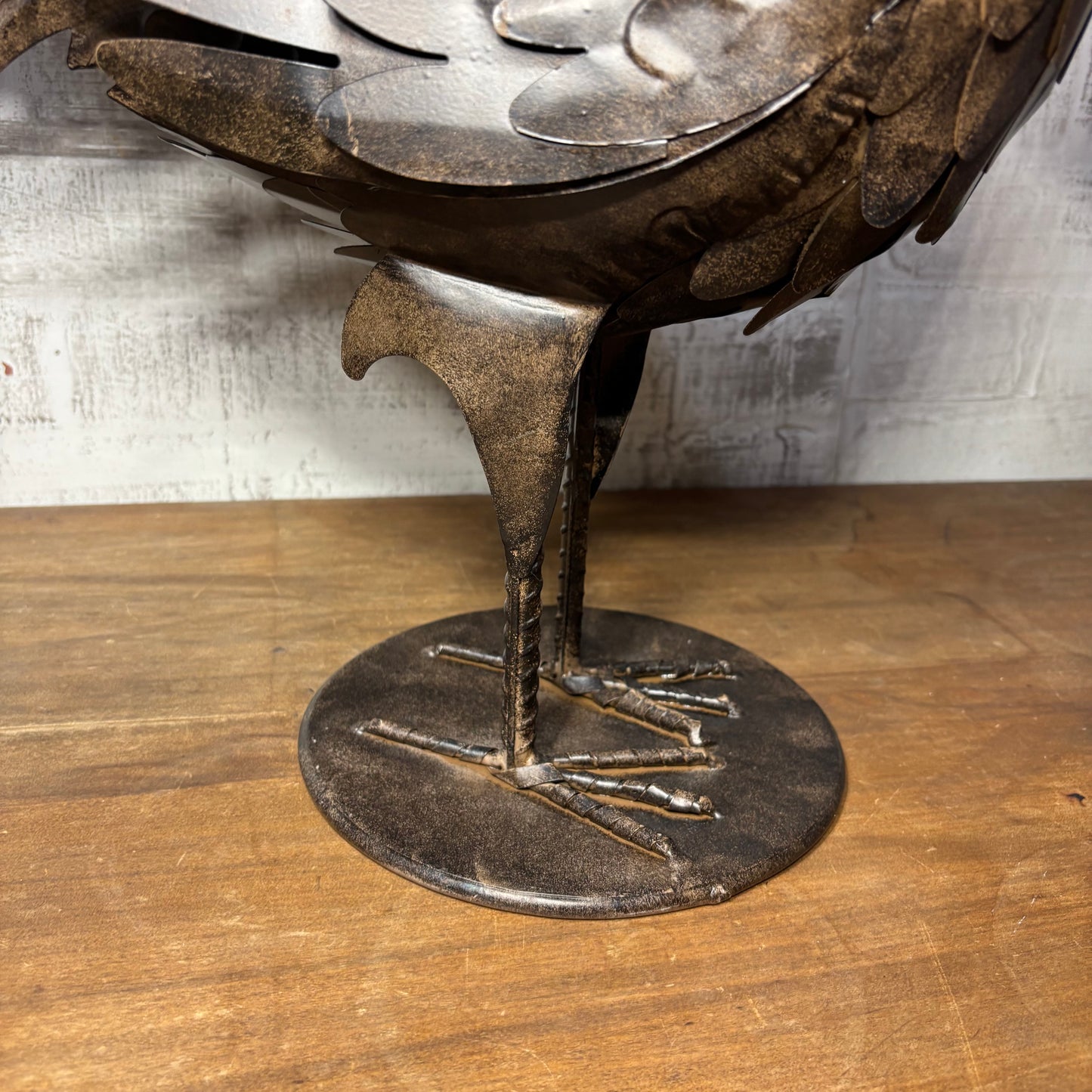 Metal Rooster Sculpture