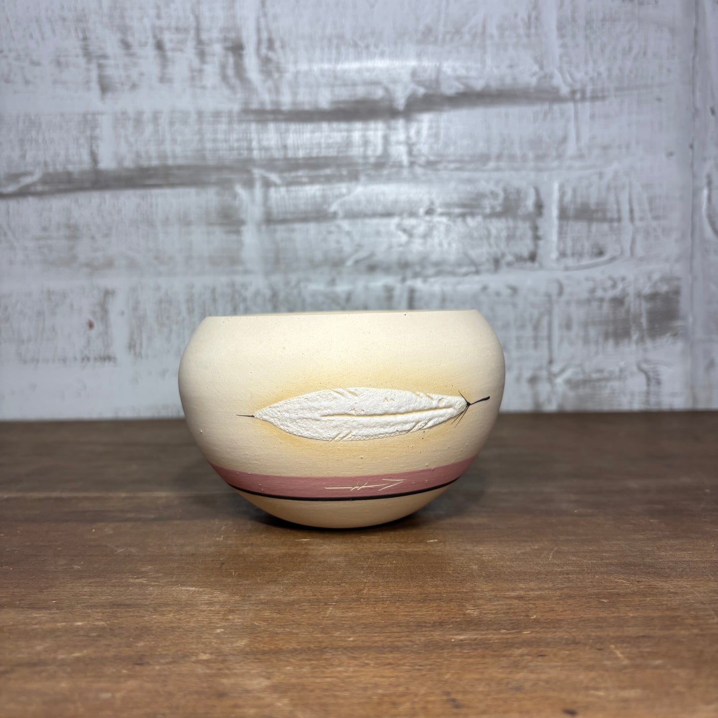 Vintage Desert Pueblo Pottery Southwestern Navajo Bowl