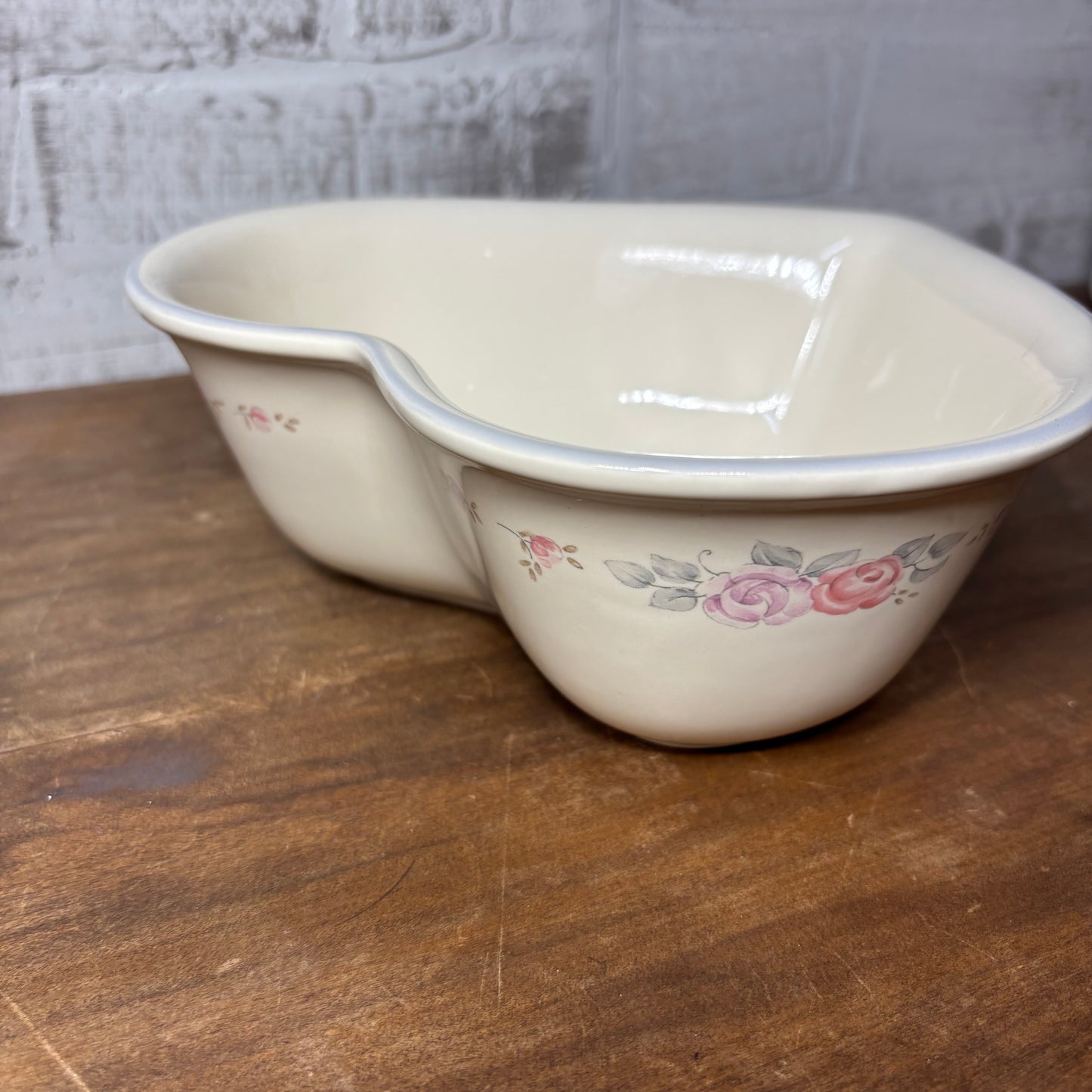 Vintage Pfaltzgraff Tea Rose Heart-Shaped Bowl
