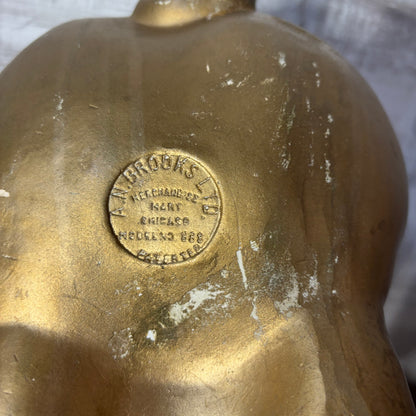 Mid Century Chalkware Starburst Piggy Bank A.N. Brooks