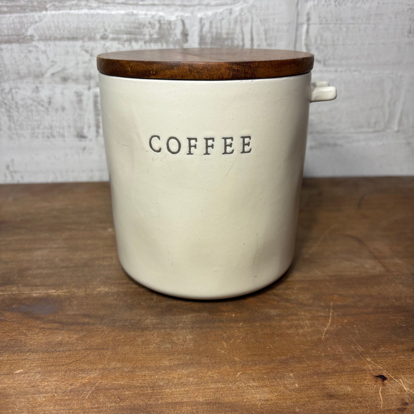 Hearth & Hand Magnolia Stoneware Coffee Canister *NO SPOON*