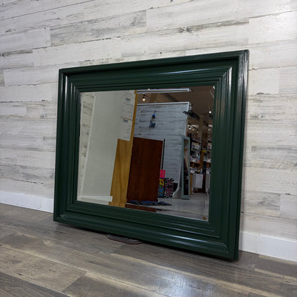 Dark Green Beveled Mirror
