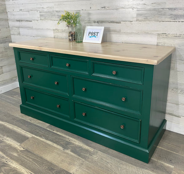 Dark Green Dresser & Nightstand Set